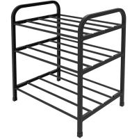 Этажерка д/обуви 3-х ярусная черный  ЭТЭ1/Ч Этажерка д/обуви 3-х ярусная черный  ЭТЭ1/Ч