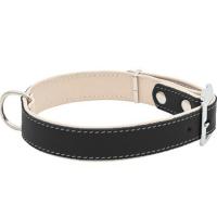 Ошейник кожа 25мм BEST двойной с подворотом 36-46см черный/10225450-07/Каскад Ошейник кожа 25мм BEST двойной с подворотом 36-46см черный/10225450-07/Каскад