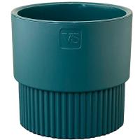 Кашпо Бостон VipSet 4,5л изумрудный с дренаж вставкой /6шт/ЭД