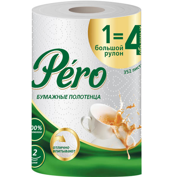 Полотенце бумажное 2 слоя Pero 44м Полотенце бумажное 2 слоя Pero 44м