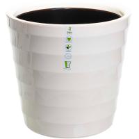 Кашпо Лаура 16,6л ванильный с вставкой ЛР30-31 /1шт/ЛГ