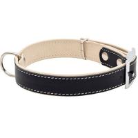 Ошейник кожа 25мм BEST двойной с подворотом 31-41см черный/10225400-07/Каскад Ошейник кожа 25мм BEST двойной с подворотом 31-41см черный/10225400-07/Каскад