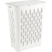 Корзина д/белья Keeplex Light 37л с крышкой белое облоко KL1801/4шт/ПР