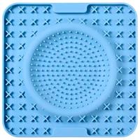 Миска силикон для медл.кормления 20х20х1,5см М-4 голубой