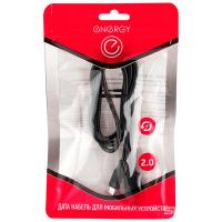 Кабель Energy ET-30 USB/MicroUSB черный 104114 /100шт/