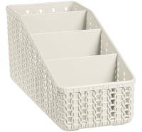 Органайзер Вязание 4 секции белый ротанг М2382