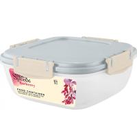 Контейнер д/пищ.прод. Barberry 0,7л квадратный с зажимом трюфель SE2242 /21шт/ПР