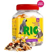 Лакомство д/птиц РИО д/средних и крупных попугаев фруктово-ореховая смесь 160г /22250
