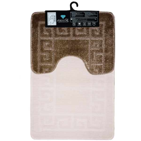 Комплект ковриков д/ванной и WC Афины 60*100/50*60 мокка МС2-601 /25шт/ My Crystal Комплект ковриков д/ванной и WC Афины 60*100/50*60 мокка МС2-601 /25шт/ My Crystal