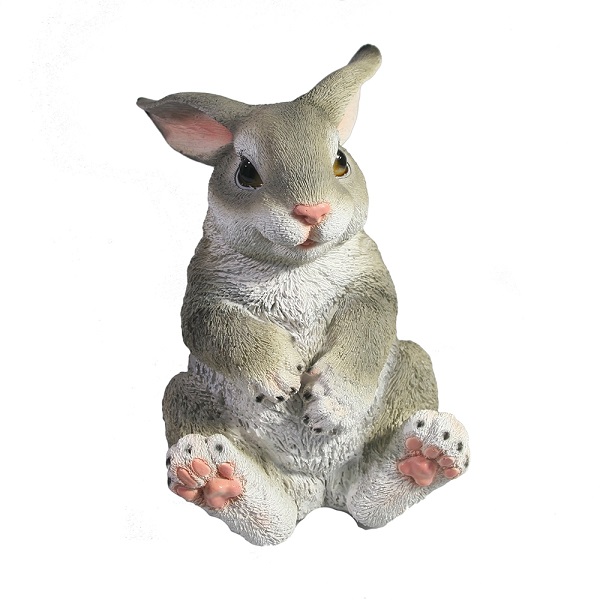 Зайка задумчивый (белый) L10W9H13 718266/F850