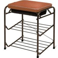 Этажерка д/обуви "Банкетка" 440*330*510 с ящиком медный антик БП1/А Этажерка д/обуви "Банкетка" 440*330*510 с ящиком медный антик БП1/А