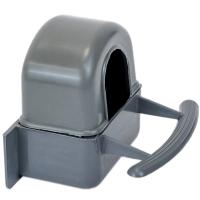 Кормушка д/птиц меж прутиков 50мл малая закрытая серая/5068/Дарэлл