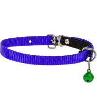 Ошейник синтетик 10мм д/кошек с бубенчиком и резинкой 35см синий/00210009-06/Каскад Ошейник синтетик 10мм д/кошек с бубенчиком и резинкой 35см синий/00210009-06/Каскад