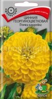 Цинния георгиноцветковая Птичка канарейка Цинния георгиноцветковая Птичка канарейка