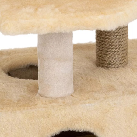 Когтеточка Домик ЧИП круглый с полкой, столбик джут 48*51*h71см бежевый/8347/Дарэлл Когтеточка Домик ЧИП круглый с полкой, столбик джут 48*51*h71см бежевый/8347/Дарэлл