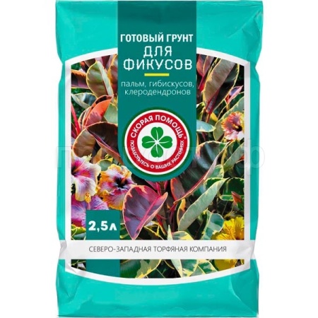 Грунт для Фикусов 2,5л Скорая помощь Грунт для Фикусов 2,5л Скорая помощь