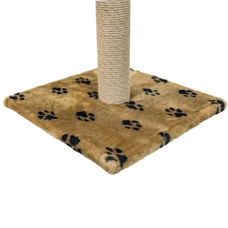 Когтеточка столбик мех, джут коричневый 47*47*80см/DONBARON Когтеточка столбик мех, джут коричневый 47*47*80см/DONBARON