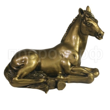 Лошадь (золото) L14W8.5H10см 713518/D066