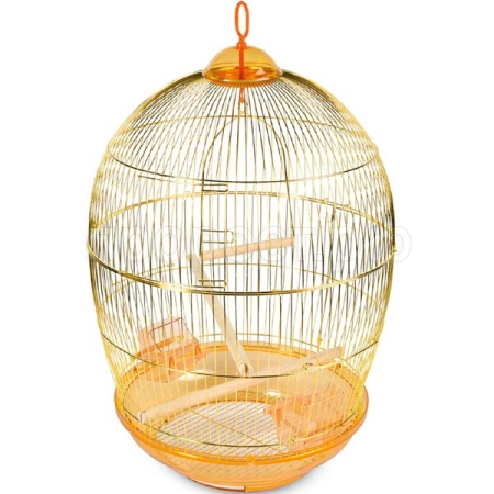 Клетка д/птиц круглая золото d480*765мм/480G/50611015/Триол Клетка д/птиц круглая золото d480*765мм/480G/50611015/Триол