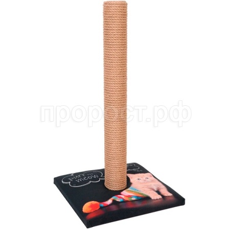Когтеточка столбик дизайн джут 30х30х54см 7 КД-100