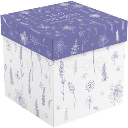 Коробка складная подарочная "Floral" (15*15*15см) отд. фольгой MESHU /Рельеф Коробка складная подарочная "Floral" (15*15*15см) отд. фольгой MESHU /Рельеф