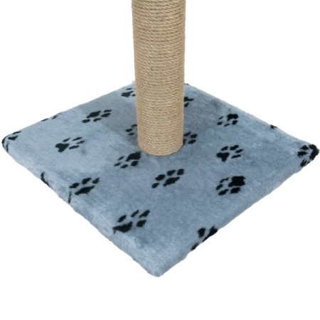 Когтеточка столбик с полкой мех, джут серый 47*47*80см/DONBARON Когтеточка столбик с полкой мех, джут серый 47*47*80см/DONBARON