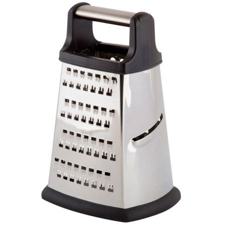 Терка четырехгранная GR-052-8 нерж.сталь, ручка пластик 965011 /24шт/Mallony