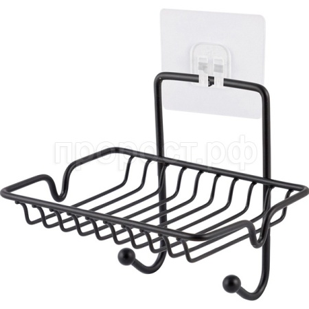 Держатель д/мыла и губки MAGIC MR-07 13*7*10см металл. на присоске 104357 /36шт/Mallony