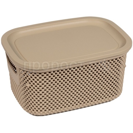 Корзина д/хранения Лофт 3,5л c крышкой прямоуг. кофе А270 /20шт/ Арз Корзина д/хранения Лофт 3,5л c крышкой прямоуг. кофе А270 /20шт/ Арз