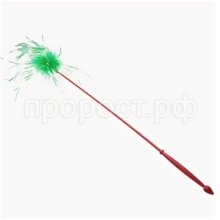 Игрушка для кошек Дразнилка удочка с перьями 40см К2106 Игрушка для кошек Дразнилка удочка с перьями 40см К2106