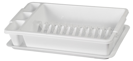 Сушилка для посуды 1-ярусная белый 16014