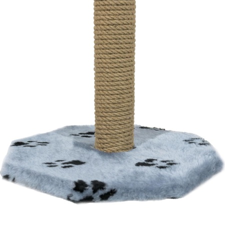 Когтеточка столбик мех, джут серый 35*35*50см/DONBARON