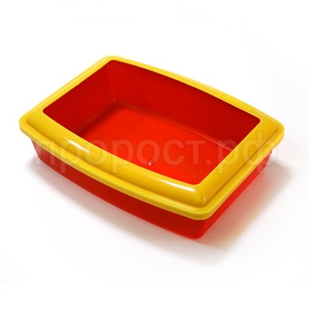 Туалет д/кошек ВАКА глубокий с бортиком красный/54055/10шт/Биосфера