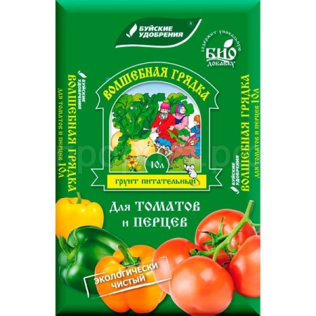 Грунт Волшебная Грядка 10л для Томатов и Перцев Грунт Волшебная Грядка 10л для Томатов и Перцев
