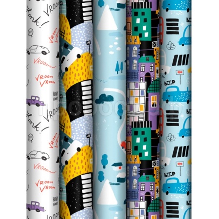 Упаковочная бумага 70*100см "Cars" 80г/м2 глянц. ассорти 5 дизайнов MESHU /372617/Рельеф Упаковочная бумага 70*100см "Cars" 80г/м2 глянц. ассорти 5 дизайнов MESHU /372617/Рельеф