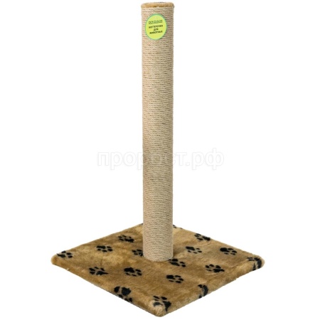 Когтеточка столбик мех, джут коричневый 47*47*80см/DONBARON Когтеточка столбик мех, джут коричневый 47*47*80см/DONBARON
