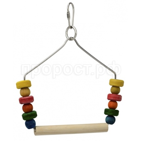 Игрушка д/птиц Качели деревянные Y0049/ЗР