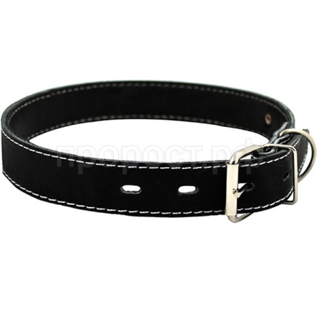 Ошейник кожа двойной ширина 35мм, обхват шеи от 50 до 59см 00035013