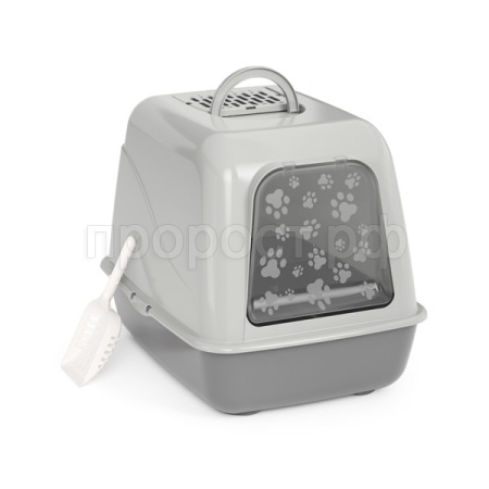 Туалет бокс д/кошек серый/1шт/М8260 Туалет бокс д/кошек серый/1шт/М8260