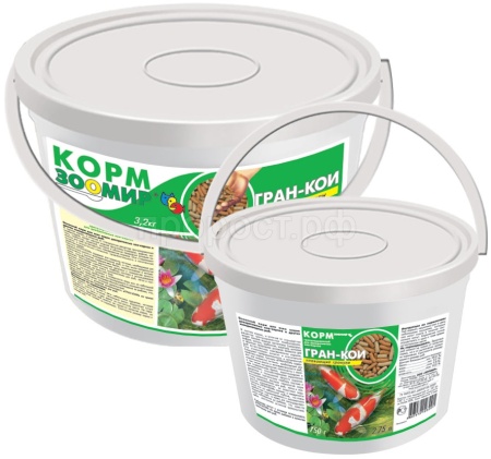 Корм для прудовых рыб ГРАН-КОИ плавающие гранулы 800гр