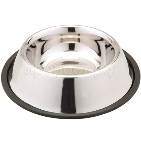 Миска метал нержавеющая сталь на резинке 0,40л/76800045/Каскад