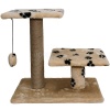 Когтеточка с двумя полками квадрат джут беж с игрушкой 37*57*55см/DONBARON Когтеточка с двумя полками квадрат джут беж с игрушкой 37*57*55см/DONBARON