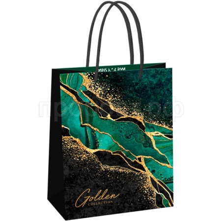 Пакет подарочный 18*23*10см "Emerald" фольг, глянцевая. лам. MESHU/Рельеф Пакет подарочный 18*23*10см "Emerald" фольг, глянцевая. лам. MESHU/Рельеф