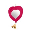 Игрушка для птиц Зеркало Сердечко с колокольчиком Игрушка для птиц Зеркало Сердечко с колокольчиком