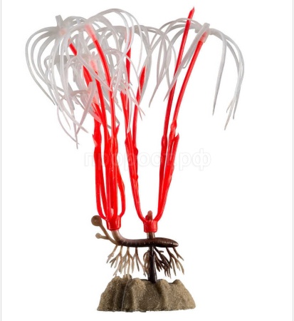 Растение светящееся GloFish оранжевое M 21см/77376/АП