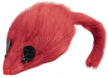 Игрушка к Набор Мышь с длинным мехом и перьями 9см 4шт пакет/NTA514/К1680/ЗР