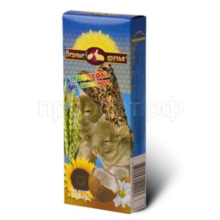 Лакомство для шиншил Кокос Палочки Верные друзья 150гр