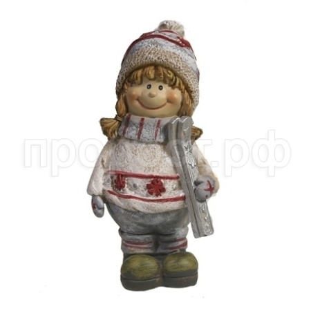 Девочка с лыжами L9W6.5H13.5 714163