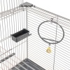 Клетка д/птиц ЛОРА-2 ECO 58*40*88см (укомплект) 2 секции серая/4611/Дарэлл Клетка д/птиц ЛОРА-2 ECO 58*40*88см (укомплект) 2 секции серая/4611/Дарэлл