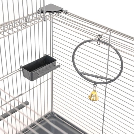 Клетка д/птиц ЛОРА-2 ECO 58*40*88см (укомплект) 2 секции серая/4611/Дарэлл Клетка д/птиц ЛОРА-2 ECO 58*40*88см (укомплект) 2 секции серая/4611/Дарэлл